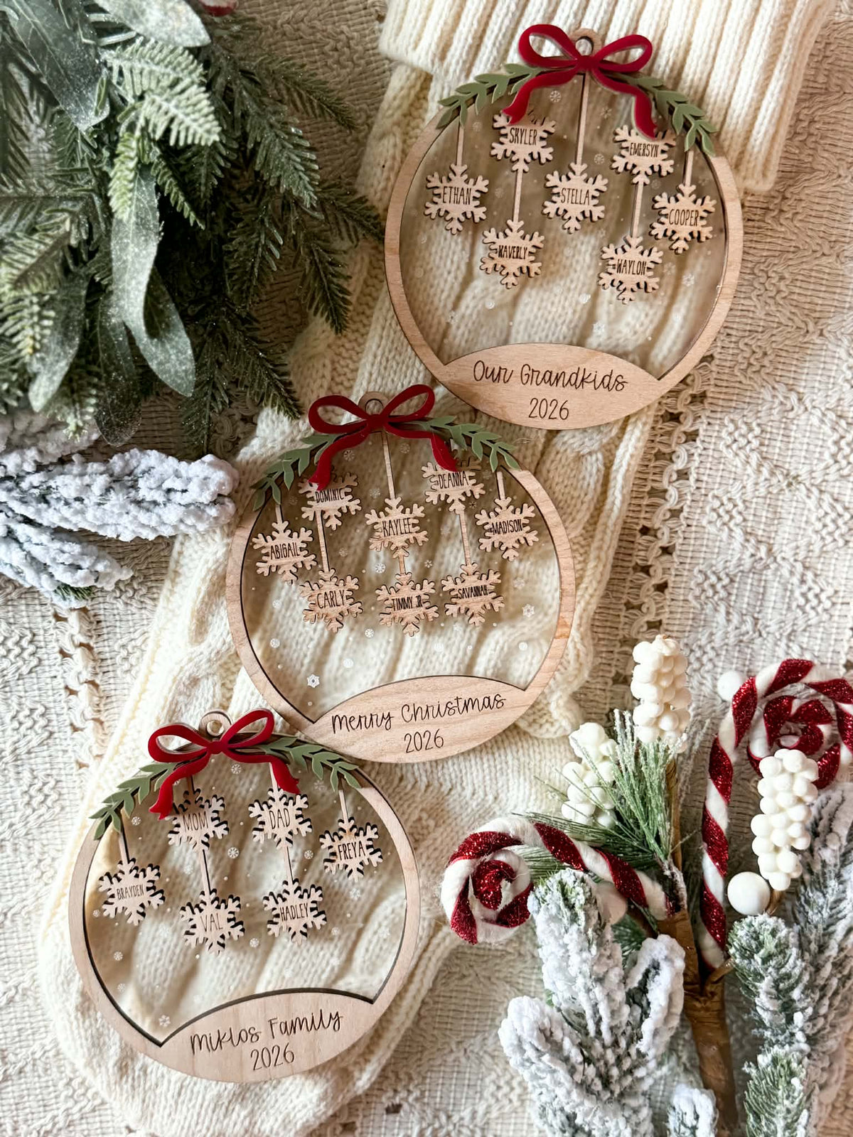 Family Snowflake Ornament