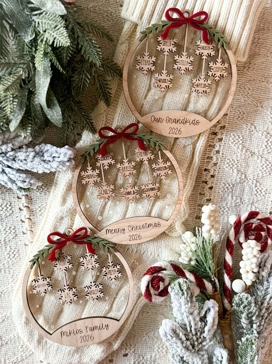 Family Snowflake Ornament