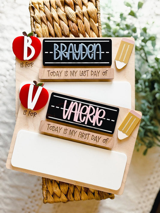 Chalk Board Back To School Sign
