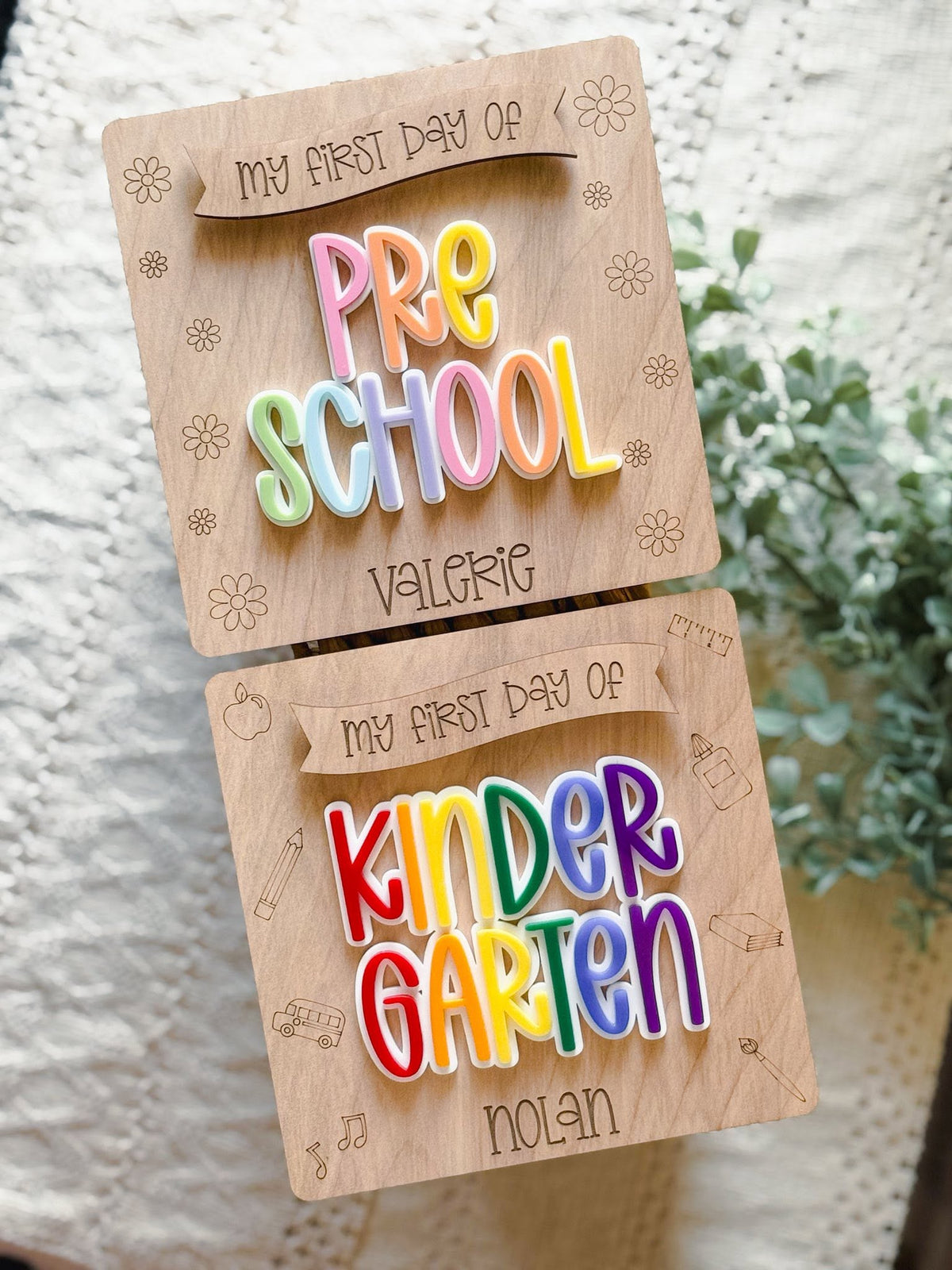 Square Back To School Interchangeable Sign