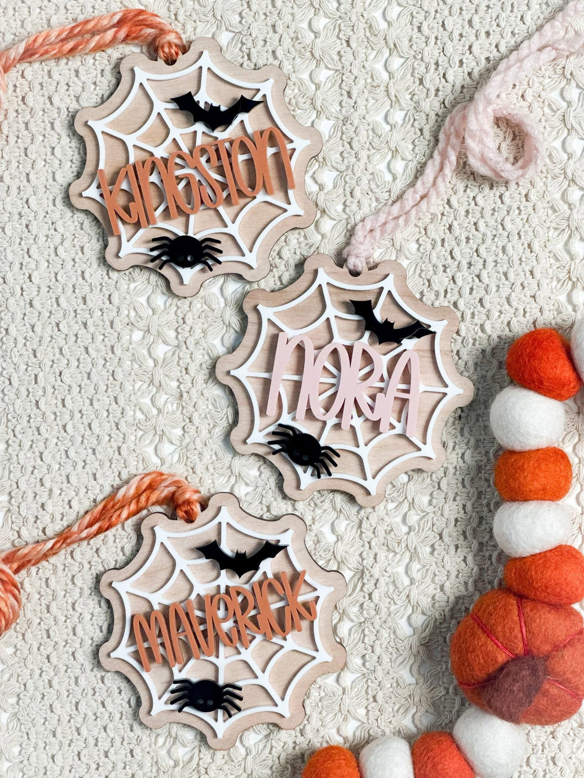 Spider Web Halloween Tag