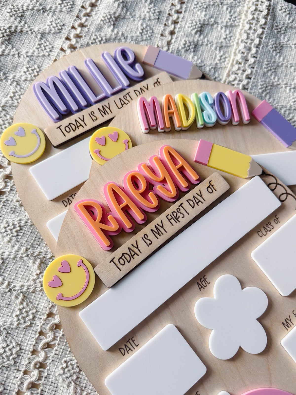 Rainbow Back To School Interchangeable Sign