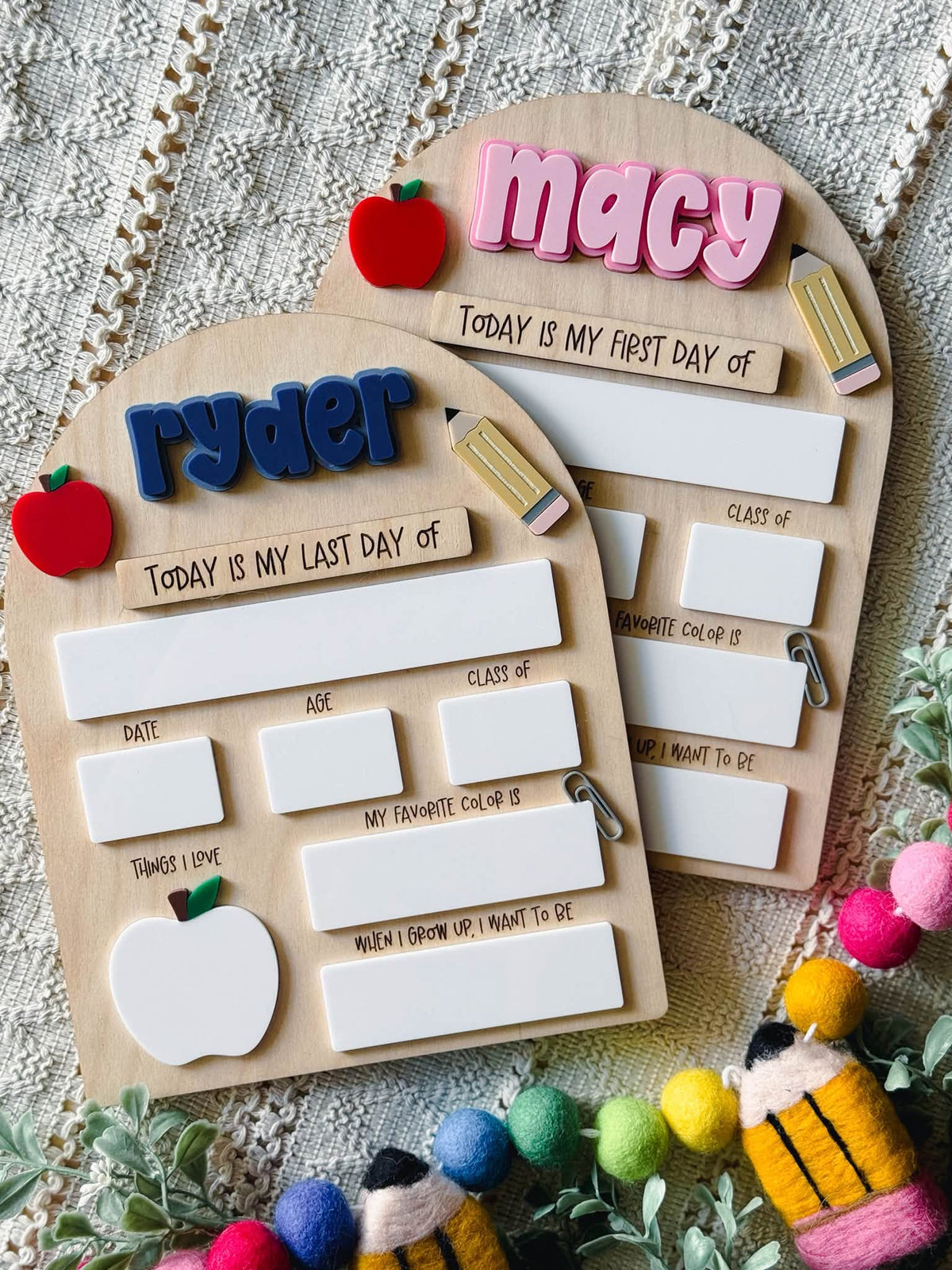 Back To School Interchangeable Sign