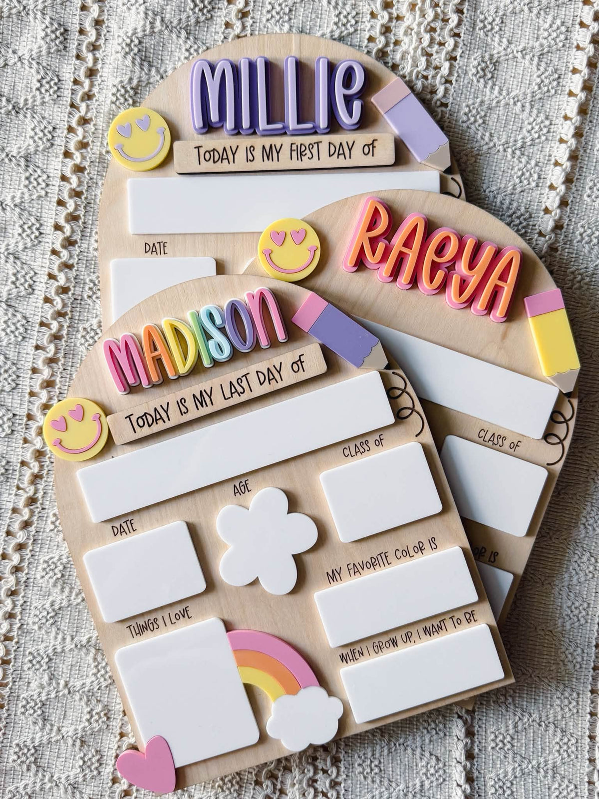 Rainbow Back To School Interchangeable Sign