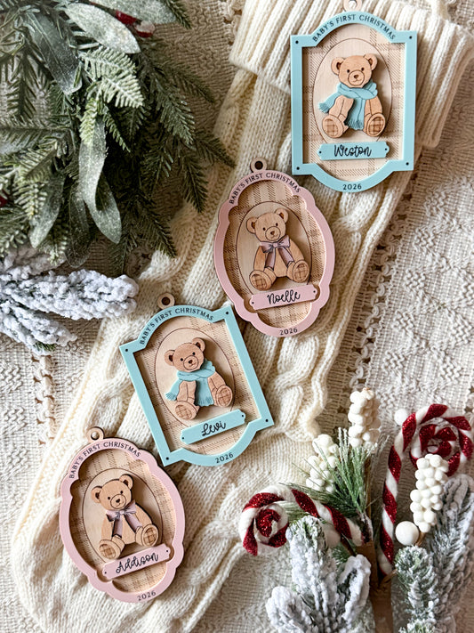 Baby's First Christmas Teddy Bear Ornament